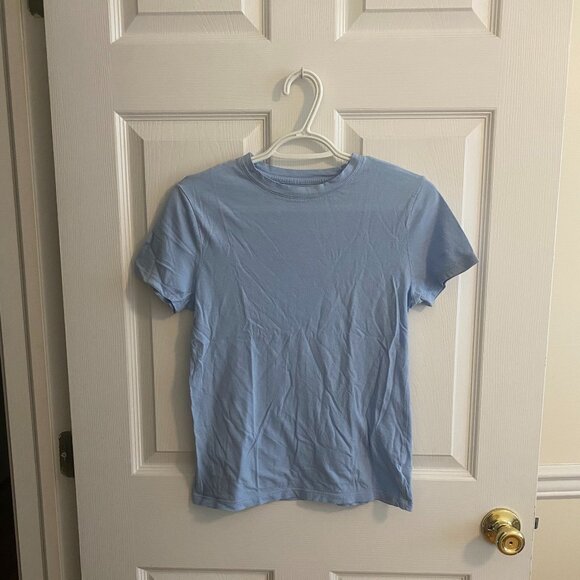 A NEW DAY Pale Blue Crew Neck Short Sleeve T Shirt Size XS - Picture 1 of 6
